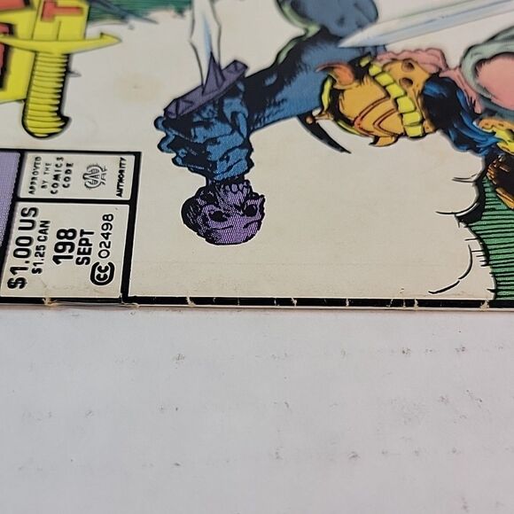 Conan the Barbarian #198 Newsstand - 1970 series Marvel comics VF minus Vintage - Picture 7 of 16